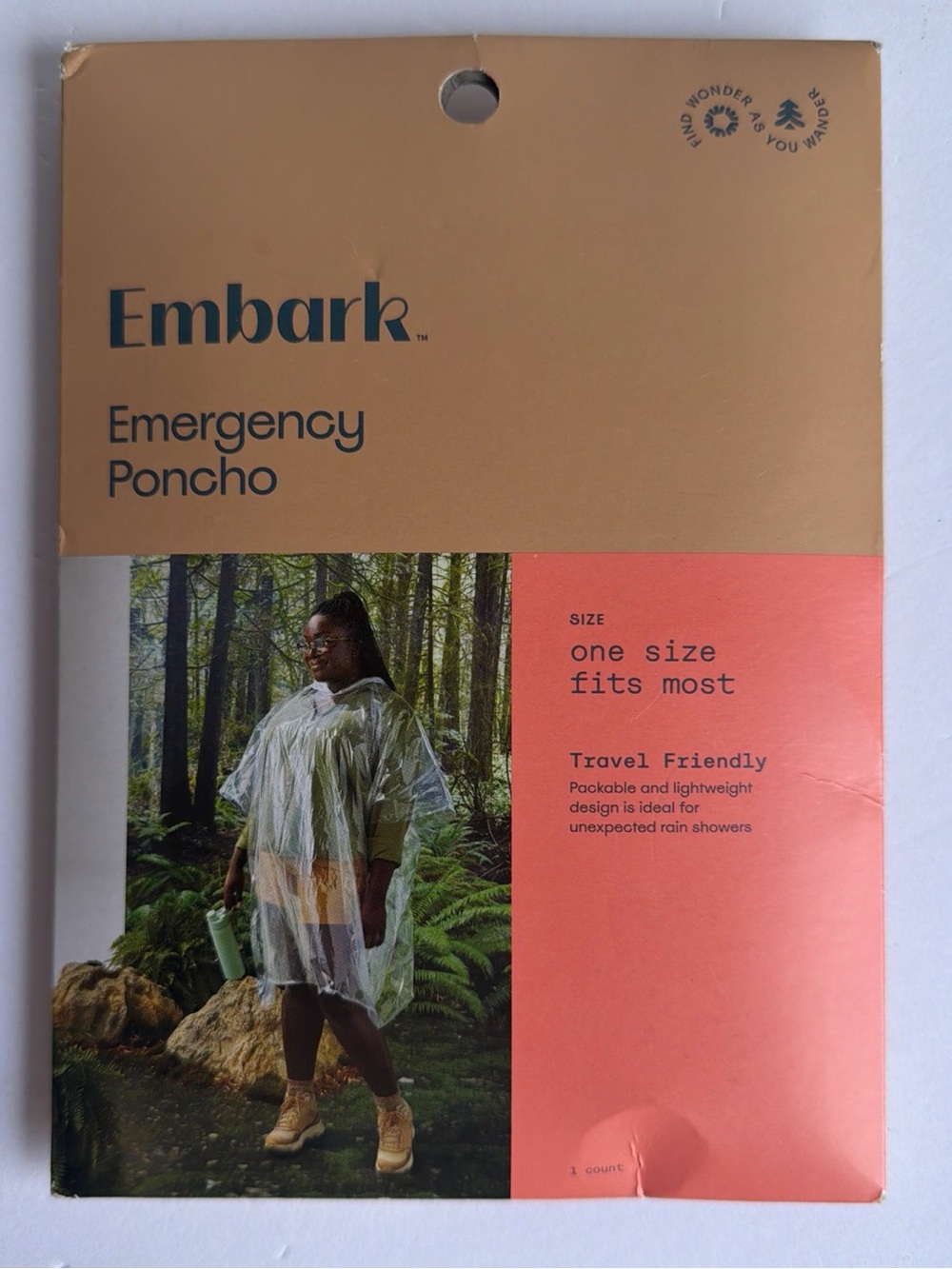Bark Clear Emergency Poncho - Transparent